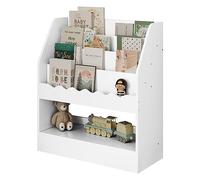 WOLTU Bibliothèque Enfant, Étagère Enfant à 5 Niveaux | en MDF, Blanc, 70x30x80cm