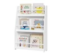WOLTU Bibliothèque Enfant, Meuble Rangement Enfant, à 3 Niveaux | Blanc, en MDF et Bois