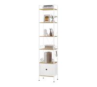 WOLTU Bibliothèque Étagère Rangement, Étagère d'angle à 5 Niveaux