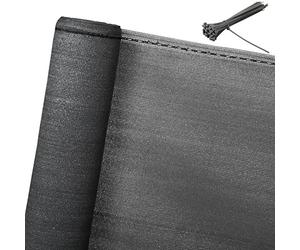 WOLTU Brise Vue Balcon et Jardin 1,5x6 m, Filet d'ombrage 150 g/m² en HDPE, Résistant aux UV et Imperméable, Coupe-Vent pour Terrasse avec Trous et Attaches de Câbles Inclus, Anthracite