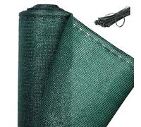 WOLTU Brise Vue Balcon et Jardin 1x6 m, Filet d'ombrage 150 g/m² en HDPE, Résistant aux UV et Imperméable, Coupe-Vent pour Terrasse avec Trous et Attaches de Câbles Inclus, Vert