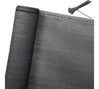 WOLTU Brise Vue Balcon et Jardin 2x15 m, Filet d'ombrage 150 g/m² en HDPE, Résistant aux UV et Imperméable, Coupe-Vent pour Terrasse avec Trous et Attaches de Câbles Inclus, Anthracite