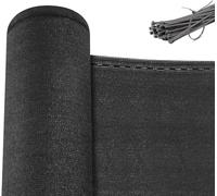 WOLTU Brise Vue, Clôture Jardin Extérieure en HDPE 280g/m², Brise Vue Jardin, Filet Occultant, Protection Contre Soleil, Vent, UV, Résistant aux Intempéries, 1x20 m, Anthracite