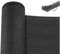 WOLTU Brise Vue, Clôture Jardin Extérieure en HDPE 280g/m², Protection Contre Soleil, Vent, UV, 1x20 m, Anthracite W0UETT0091