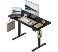 WOLTU Bureau Assis Debout,Bureau Réglable en Hauteur Électrique,avec 3 Hauteurs de Mémoire, Réglage en Continu,120x60x118 cm,Noir