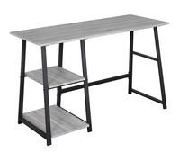 WOLTU Bureau avec Rangement, Bureau d'ordinateur avec 2 étagères Réversibles, 120x50cm, Poste de Travail, Gris, TSG25gr