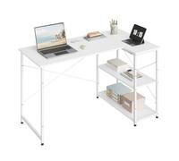 WOLTU Bureau d'Ordinateur en L, Table Informatique, Blanc
