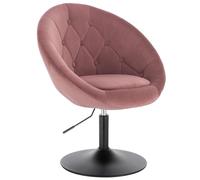WOLTU Chaise Coiffeuse, Tabouret Bar avec Dossier, en Velours, Rose