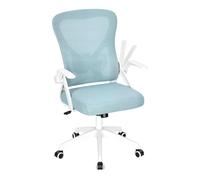 WOLTU Chaise de Bureau Ergonomique, Chaise Pivotante à roulettes, Bleu