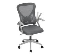 WOLTU Chaise de Bureau Ergonomique, Chaise Pivotante à roulettes, Gris
