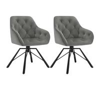 WOLTU Chaises de Salle à Manger Pivotantes,Lot de 2
