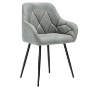 WOLTU Chaises de Salle à Manger,Similicuir,Gris