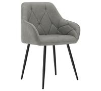 WOLTU Chaises de Salle à Manger,Similicuir,Gris Foncé