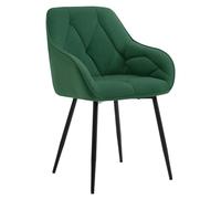 WOLTU Chaises de Salle à Manger, Velours,Vert foncé