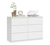 WOLTU Commode 6 Tiroirs, Meuble de Rangement