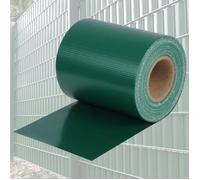 WOLTU Couverture de clôture en PVC, Rouleau de Brise vue,Protection visuelle Jardin Balcon, 25 pièces clips, 19cm x 35m, Gris