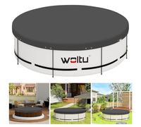 WOLTU Couverture de Piscine Ronde Imperméable Anti-poussière Ø305cm Gris Foncé