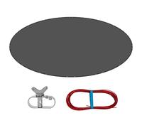 WOLTU Couverture de Piscine Ronde Imperméable Anti-poussière Ø520cm Gris Foncé