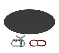 WOLTU Couverture Piscine Ronde F 610 cm, Convient aux piscines F 500-550 cm, Bâche Protection pour Piscine Solaire Hivernage Anti-poussière Imperméable en PE 200g/m² avec Œillets et Corde de Fixation