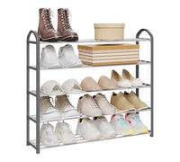 WOLTU Étagère à Chaussures 5 Niveaux pour Environ 20 Paires de Chaussures,XXL Porte-Chaussures, 79x19,5x79cm,Gris
