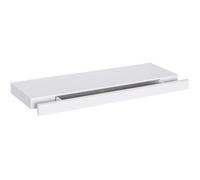WOLTU Étagère murale avec tiroir secret , Etagère de rangemen en MDF 80x25x5cm, Blanc