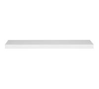 WOLTU Étagère murale cube en bois MDF, Étagère pour livres-CD-DVD,Étagère à fixation invisible,120x22.9x3.8cm,Blanc