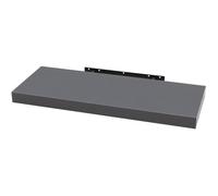 WOLTU Étagère murale cube en bois MDF, Étagère pour livres-CD-DVD,Étagère à fixation invisible,80x22.9x3.8cm,Gris Foncé