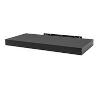 WOLTU Étagère Murale en Bois Étagère Flottante pour Chambre à Coucher, Salle de Bain, Salon, Bureau,30x22.9x3.8cm,Noir