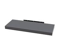 WOLTU Etagere Murale, Etagere, Étagère Murale Bois pour Salon, Cuisine, Chambre, Salle de Bain 120x22.9x3.8cm, Gris Foncé RG9315dgr