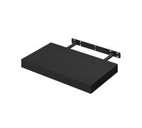 WOLTU Etagere Murale, Etagere, Étagère Murale Bois pour Salon, Cuisine, Chambre, Salle de Bain 40x22.9x3.8cm, Noir RG9372sz