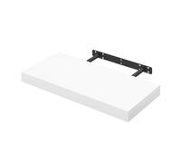 WOLTU Etagere Murale, Etagere, Étagère Murale Bois pour Salon, Cuisine, Chambre, Salle de Bain 50x22.9x3.8cm, Blanc RG9368ws