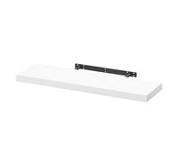 WOLTU Etagere Murale, Etagere, Étagère Murale Bois pour Salon, Cuisine, Chambre, Salle de Bain 80x22.9x3.8cm, Blanc RG9318ws
