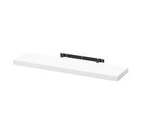 WOLTU Etagere Murale, Etagere, Étagère Murale Bois pour Salon, Cuisine, Chambre, Salle de Bain 90x22.9x3.8cm, Blanc RG9370ws