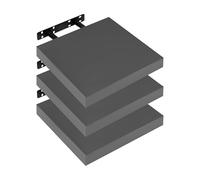 WOLTU Étagère Murale, Etagere Flottante deSHELF RG9365dgr-3, | MDF, Convient aux Salons, Chambres, Salles de Bains, Entrées, Bureaux et à un Usage Décoratif