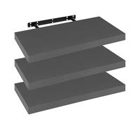 WOLTU Étagère Murale, Etagere Flottante deSHELF RG9368dgr-3, | MDF, Convient aux Salons, Chambres, Salles de Bains, Entrées, Bureaux et à un Usage Décoratif
