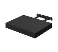 WOLTU Étagère Murale en Bois Étagère Flottante pour Chambre à Coucher, Salle de Bain, Salon, Bureau,30x22.9x3.8cm,Noir