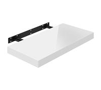 WOLTU Étagère Murale,Tablette Murale,Étagère à Livres,Panneau de Bois,40x22,9x3,8cm,Blanc,RG9476ws