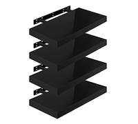 WOLTU Étagère Murale, Etagere Flottante deSHELF RG9477sz-4, | MDF, Convient aux Salons, Chambres, Salles de Bains, Entrées, Bureaux et à un Usage Décoratif