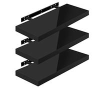 WOLTU Étagère Murale, Etagere Flottante deSHELF RG9478sz-3, | MDF, Convient aux Salons, Chambres, Salles de Bains, Entrées, Bureaux et à un Usage Décoratif