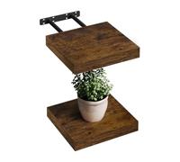 WOLTU Étagère Murale, Étagère Flottante en MDF, Lot de 2, pour Salon, Cuisine, Chambre, Salle de Bain, RG9365hov-2
