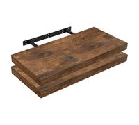 WOLTU Étagère Murale, Étagère Flottante en MDF, Lot de 2, pour Salon, Cuisine, Chambre, Salle de Bain, RG9368hov-2