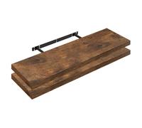 WOLTU Étagère Murale, Étagère Flottante en MDF, Lot de 2, pour Salon, Cuisine, Chambre, Salle de Bain, RG9318hov-2