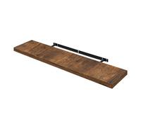 WOLTU Étagère Murale, Étagère Flottante pour Livres CD DVD, en Panneau de Bois d'Ingénierie, 100x23x3,8cm, Marron Rustique, RG9317hov