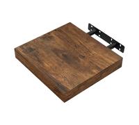 WOLTU Étagère Murale, Étagère Flottante pour Livres CD DVD, en Panneau de Bois d'Ingénierie, 30x23x3,8cm, Marron Rustique, RG9371hov