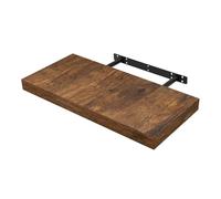 WOLTU Étagère Murale, Étagère Flottante pour Livres CD DVD, en Panneau de Bois d'Ingénierie, 50x23x3,8cm, Marron Rustique, RG9368hov