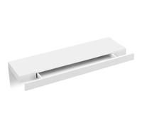 WOLTU étagère Murale Tablette Flottante en MDF avec 1 Tiroir, Fixation Cachée, pour Salon, Bureau, Chambre, Cuisine, Blanc RG9345ws