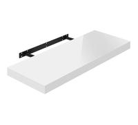 WOLTU Étagère Murale,Tablette Murale,Étagère à Livres,Panneau de Bois,80x22,9x3,8cm,Blanc,RG9480ws