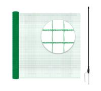WOLTU Filet de Volière 15x1,2m, Filet Anti-Oiseaux Filet de Protection Jardin, Clôture pour Poules, avec Cordes Piquets de Terre Attaches-Câbles, 53 g/m² PE, Vert