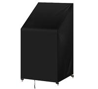 WOLTU Housse pour Mobiliers de Jardin, Tissu Oxford 420D, Housse Table de Jardin avec Cordon de Serrage, Hydrofuge, Coupe-Vent, Résistant au UV, 68x96x110/150 cm Noir