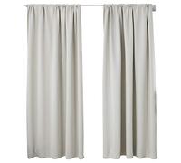 WOLTU 2 pièces Rideaux occultant,pour Maison intérieure pour fenêtre et Porte Isolant Thermique,135x245cm,Crème VH5880cm-2